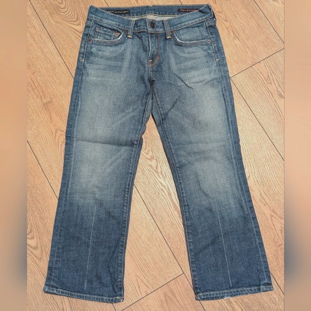 Citizens of Humanity Womens 27 Kelly Low Waist Cropped Jeans Stretch Capris USA - Picture 2 of 6